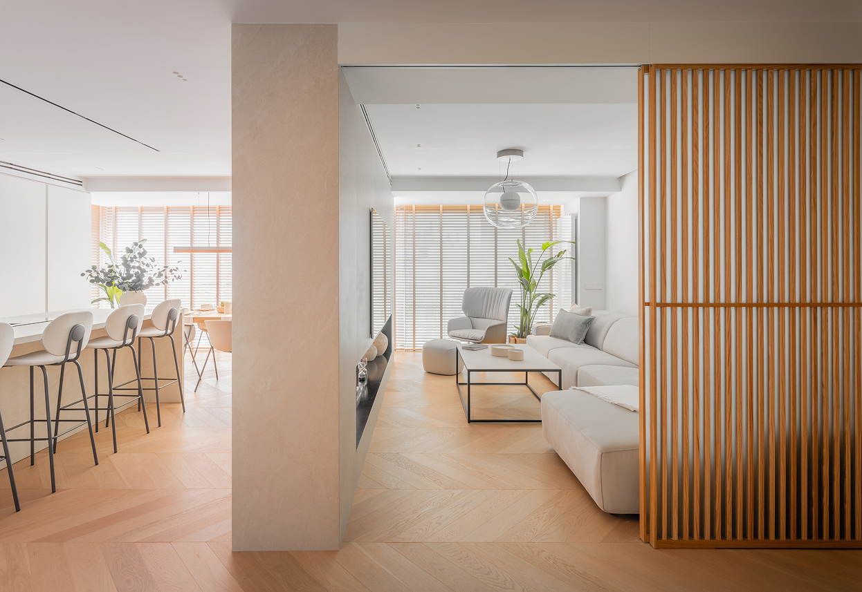 Japandi penthouse interior