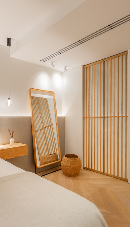 Japandi penthouse details