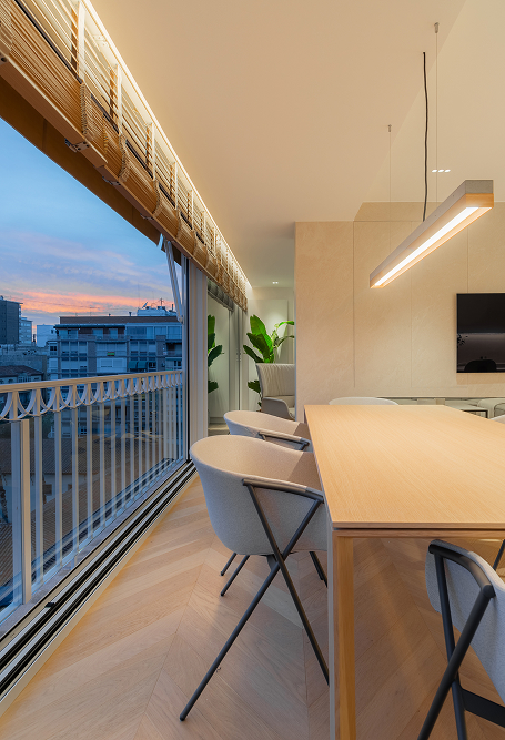 Japandi penthouse details