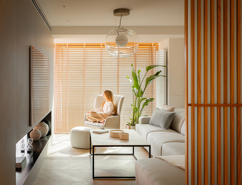 Japandi penthouse interior